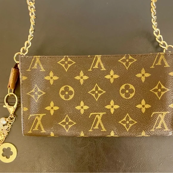 Authentic Louis Vuitton GM Bucket Cosmetic pouch crossbody bag